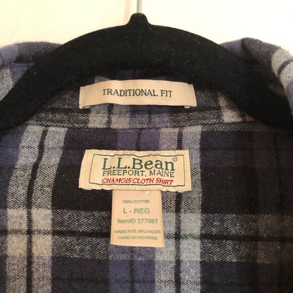Vintage LL Bean Plaid Flannel Button Down Long Sleeve Shirt Shacket - Picture 4 of 7